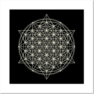 Flower of Life Sacred Geometry Metatron's Cube Posters and Art